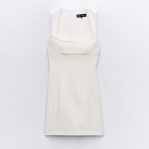 Zara Cream Strapless Dress